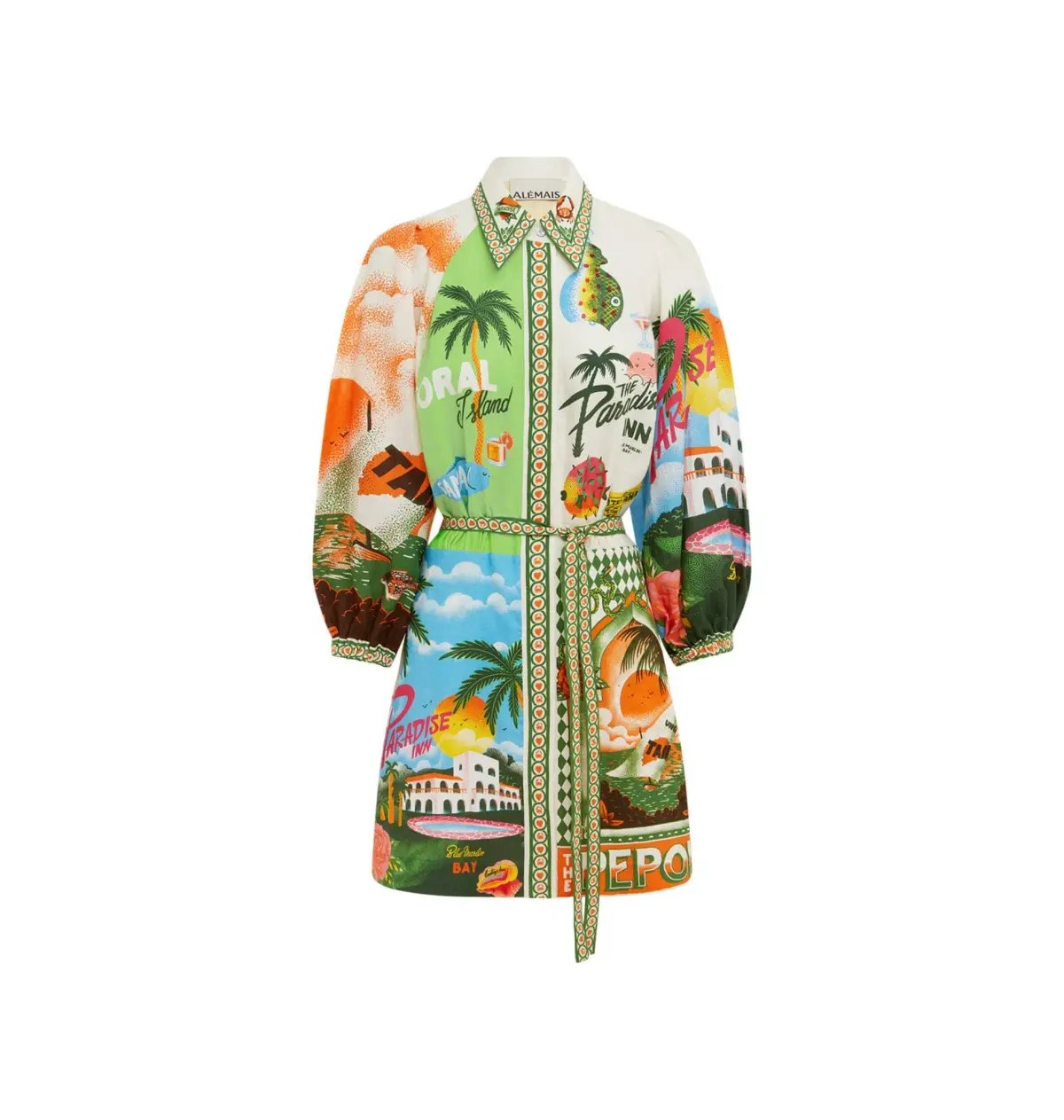 Alemais Paradiso Mini Dress Multi Size AU 14 photo 4