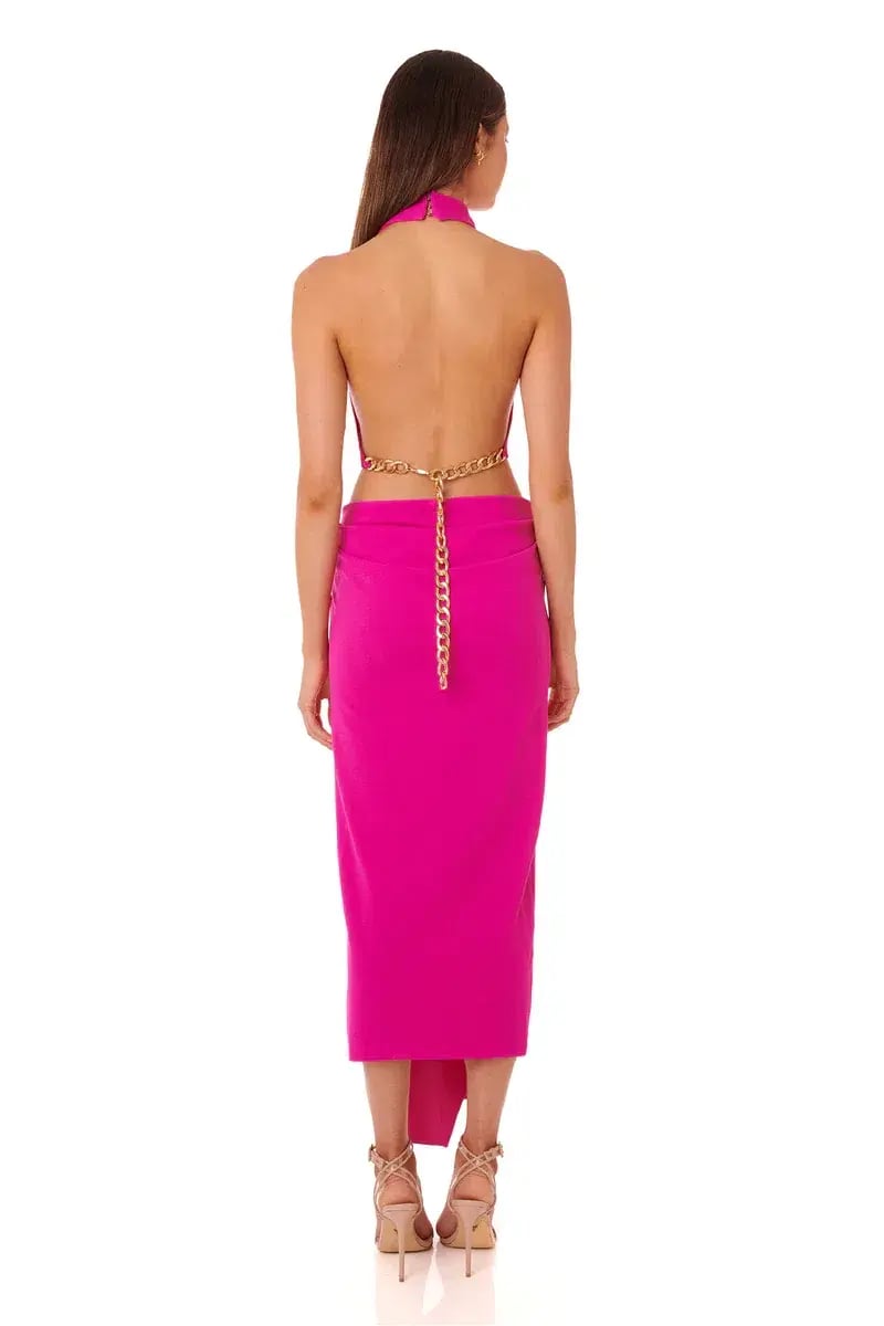 Eliya the Label Aphrodite Dress in Fuchsia Pink Size 8 photo 3