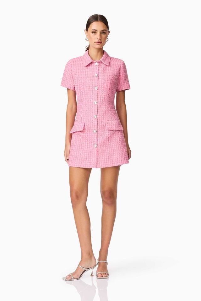Elliatt Alia Mini Dress - Pink photo 2