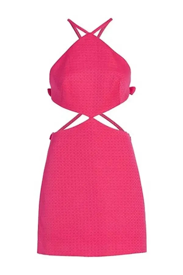 Alexis Chella Bow Detail Mini Dress Rose Size XS/Au 6 photo 5