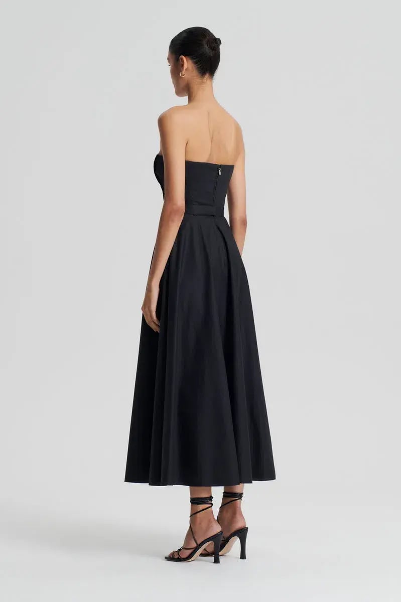 Scanlan Theodore Parachute Bustier Dress Black Size 8 photo 3