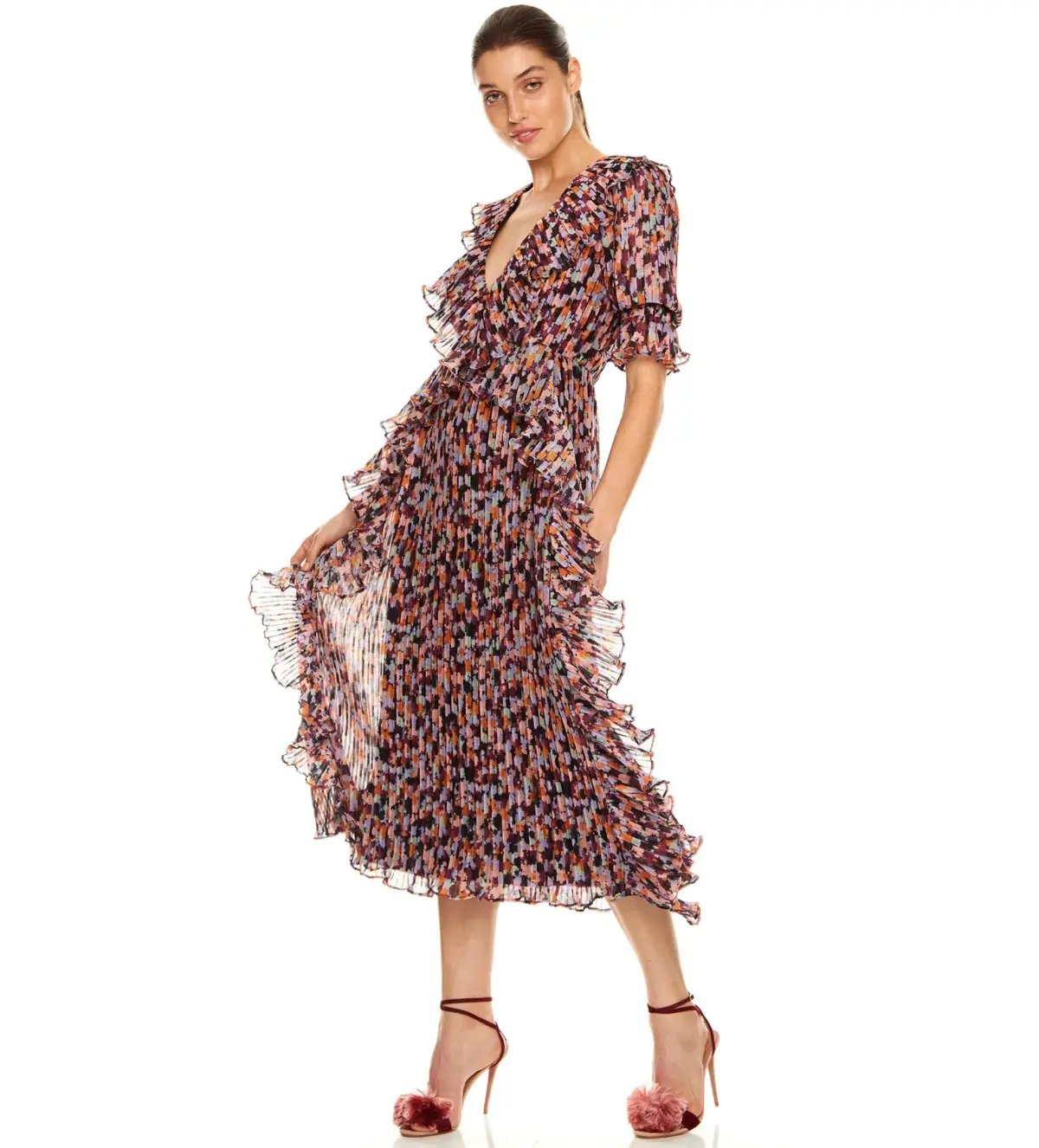 Talulah Sweet Sugar Midi Dress in Floral Size 6 photo 2