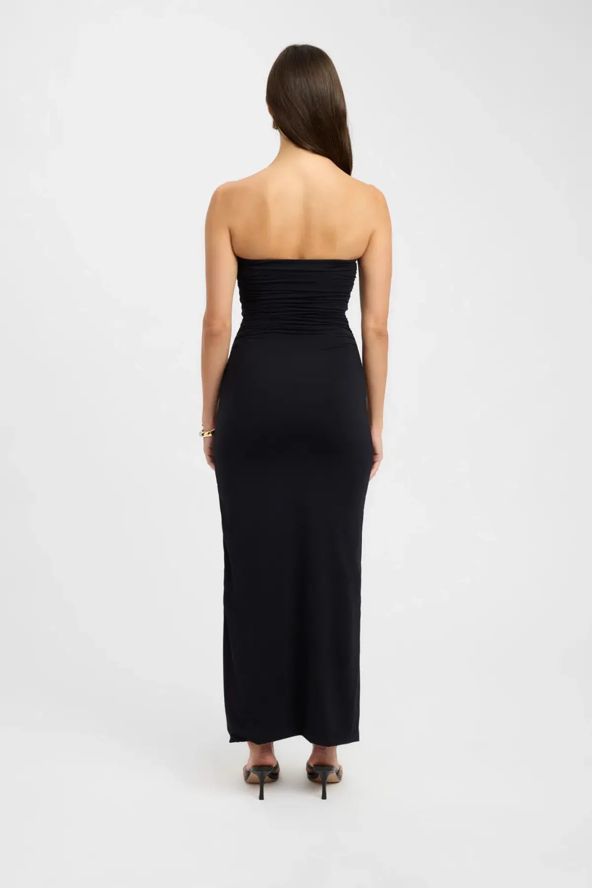 Kookai Tayla Trim Maxi Dress Black Size 10 photo 3