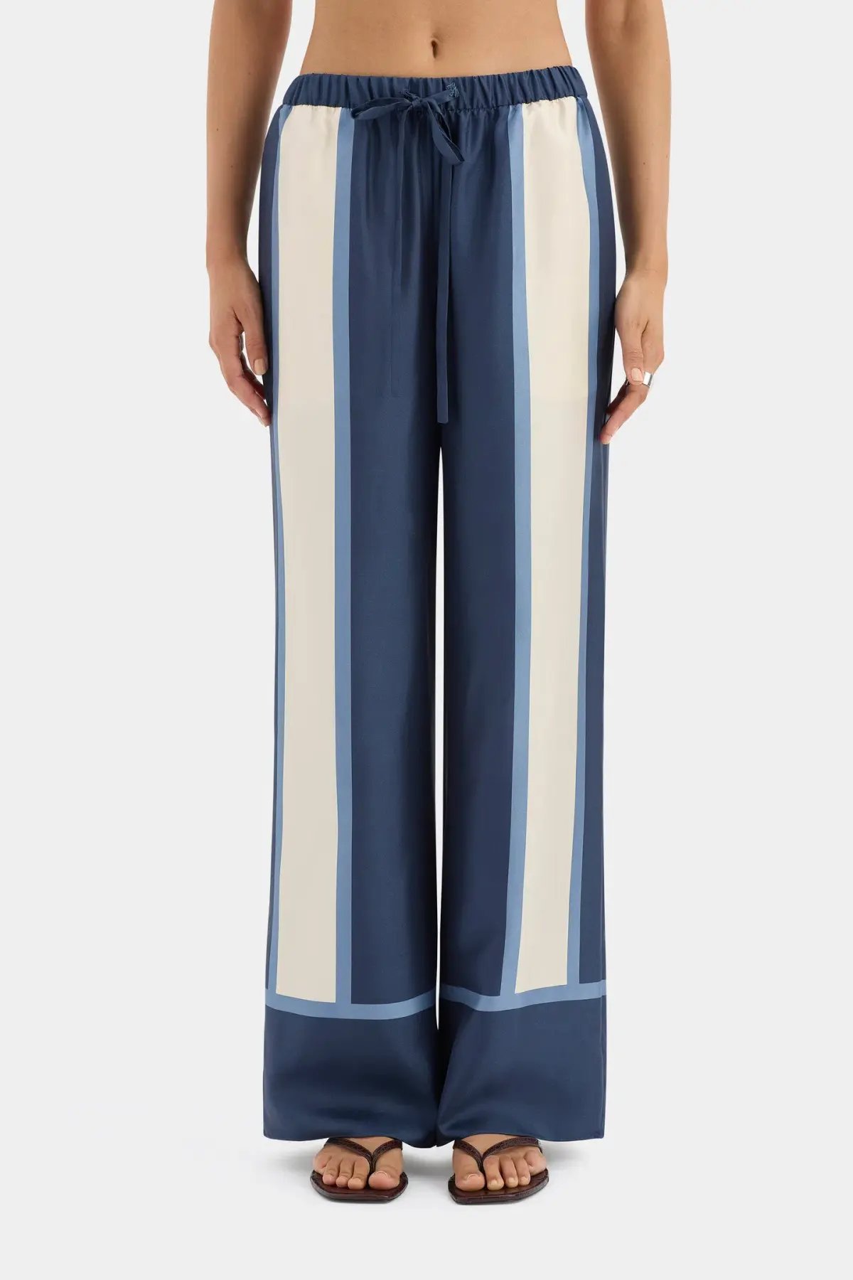 Sir the Label Dazed Wrap Halter Mini and Relaxed Pant Set in Studio Print Size 8 photo 5