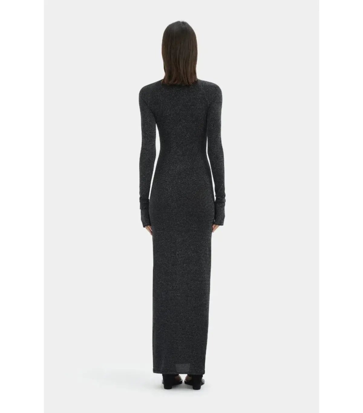 Sir the Label Chiano Long Sleeve Maxi Dress in Black Silver Size 0 / AU 6 photo 3