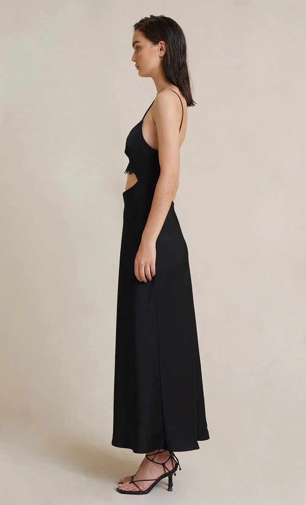 Bec & Bridge Valerie Midi Dress Black Size 8 photo 3