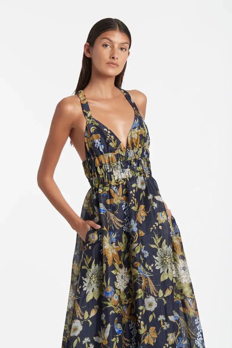 Sir the Label Lilian V Neck Gown Print Size AU 10 photo 3