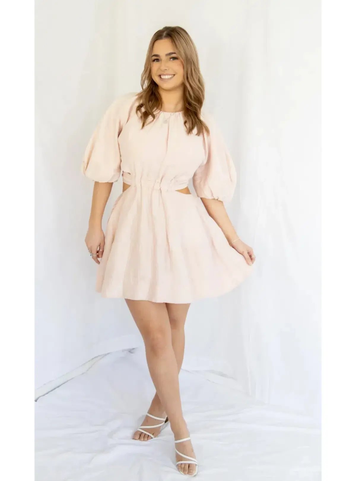 Aje Psychedelia Mini Dress Blush Size AU 8 photo 4