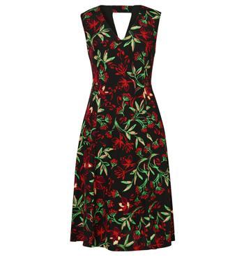 David Lawrence Dark Print Dress photo 2