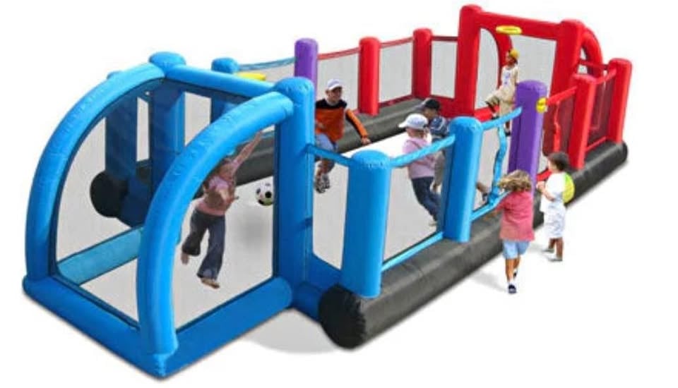 INFLATABLE SOCCER FIELD + SPORTS ARENA ⚽ 🥅 - HIRE $100 photo 2