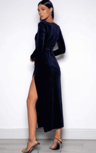 Elle Zeitoune Corrine Dress - Navy photo 5