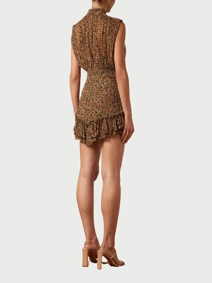 Shona Joy Paloma Sleeveless Mini Dress Print Size 8 photo 3