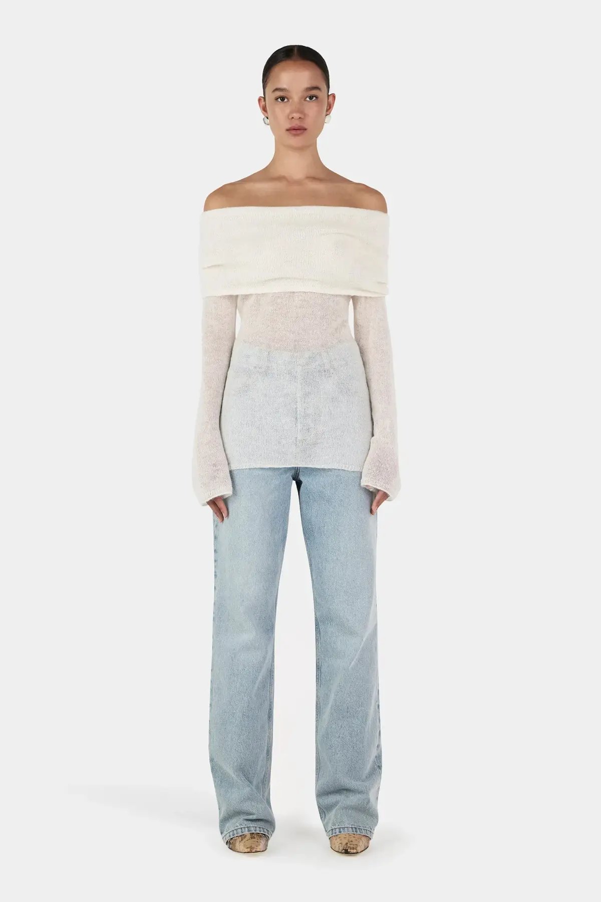 Hansen and Gretel Tozzi Knit Top Ivory Size 6 photo 7