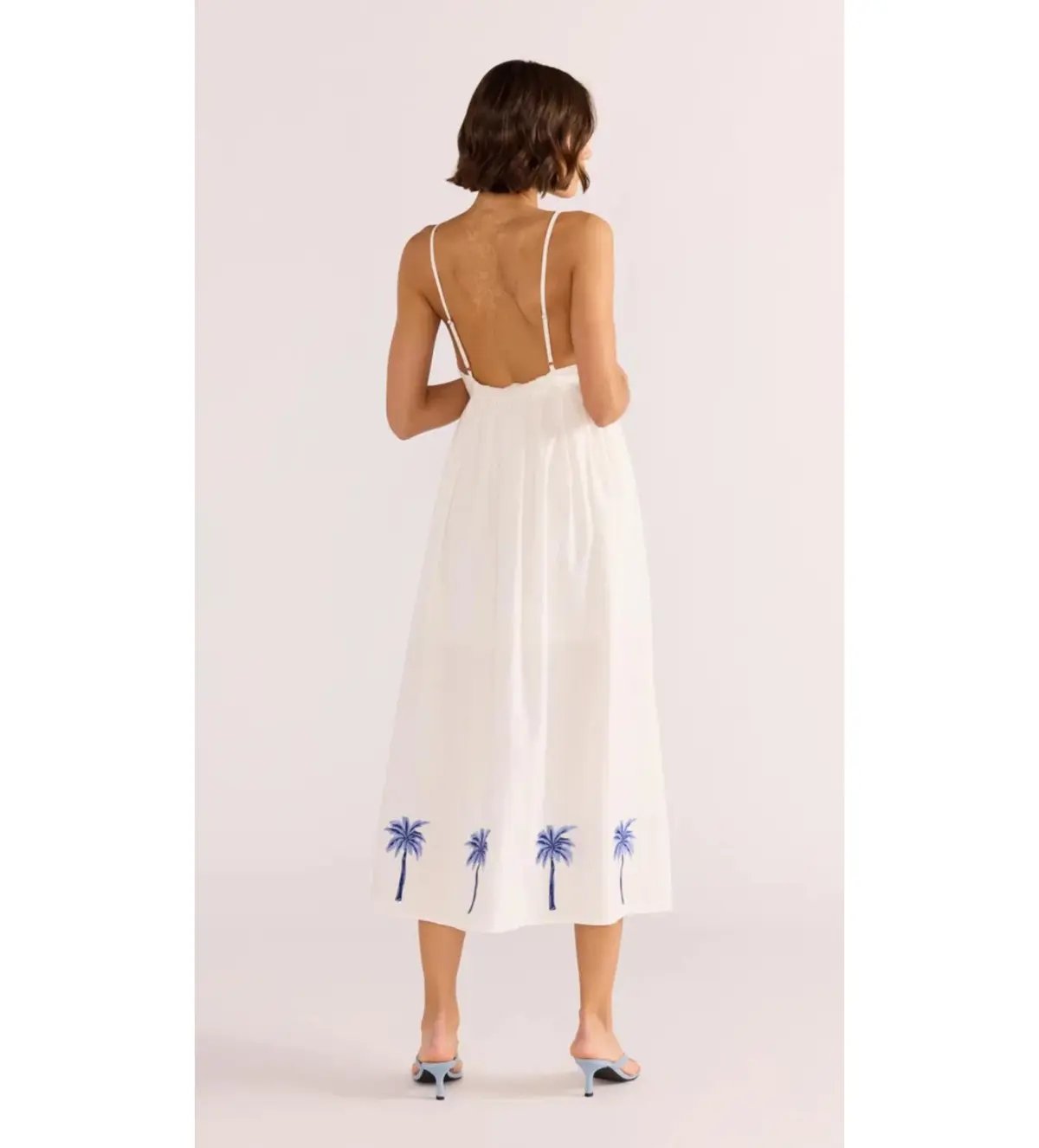 Minkpink Isadora Embroidered Midi Dress White Size 6 photo 3