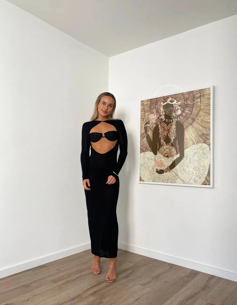 Sir the Label Eva Knit Midi Dress Black Size 0P / AU 6 photo 8