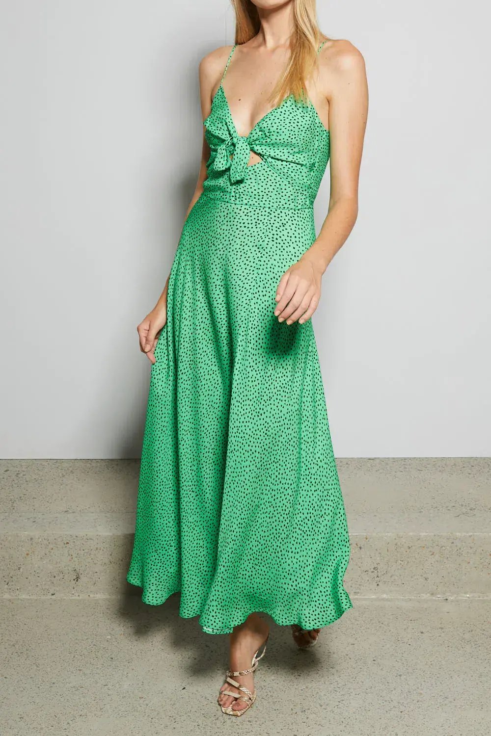 Bec & Bridge Neve Dress Green Print Size 12 photo 2