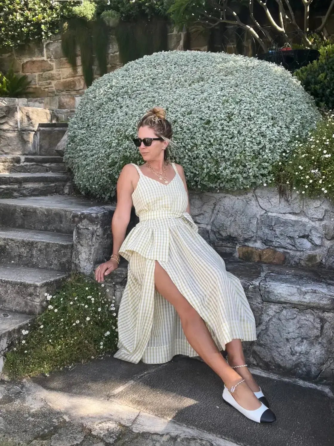 Sarah Jane Clark Bobo Dress Marigold Gingham Size 6 photo 4