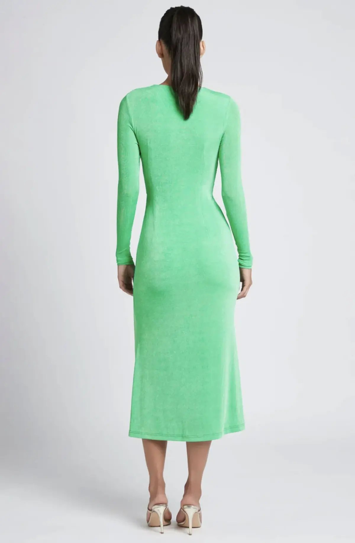 Sheike Free Spirit Midi Dress in Emerald Green Size 8 photo 2