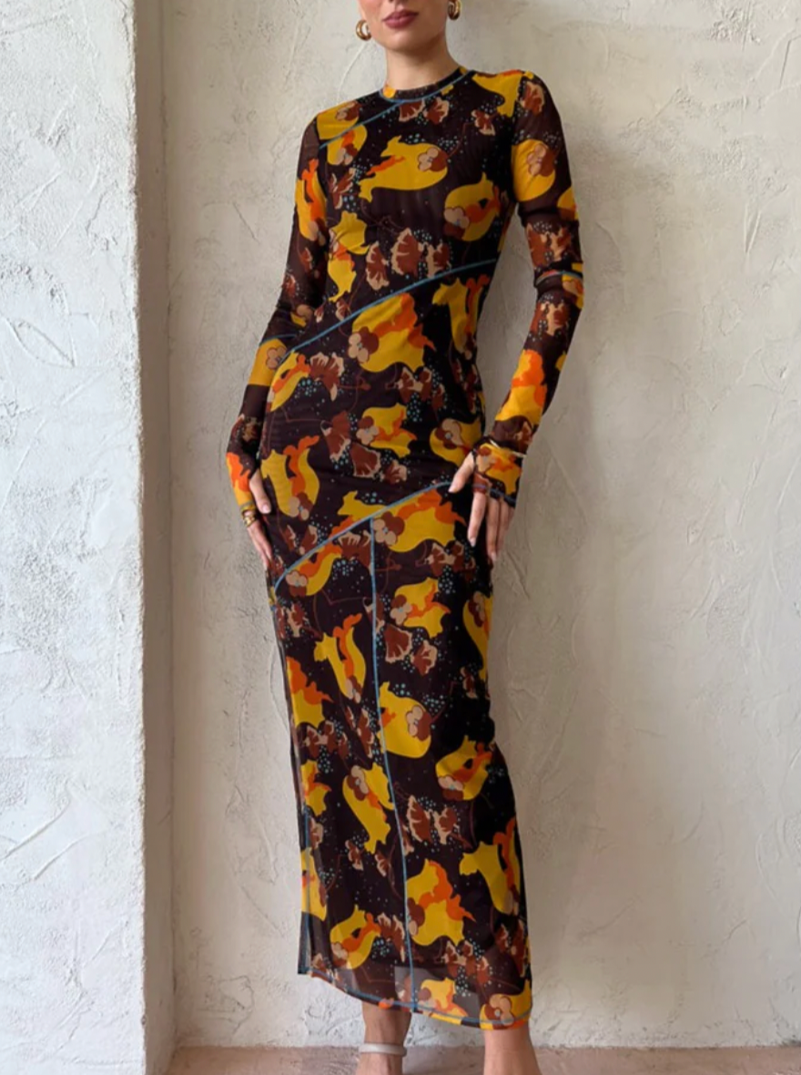 Sir The Label Jacques Mesh Panelled Midi photo 3