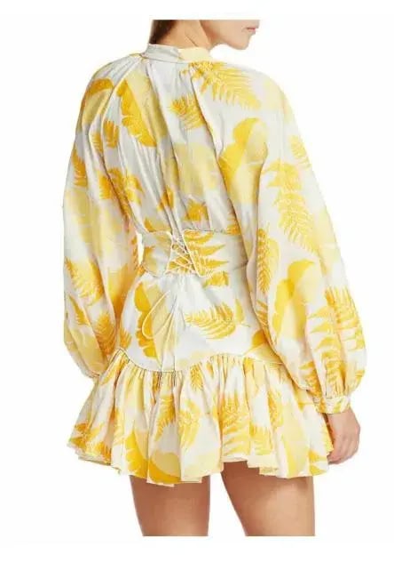 Acler Bastia Mini Yellow Floral Print 10 photo 4