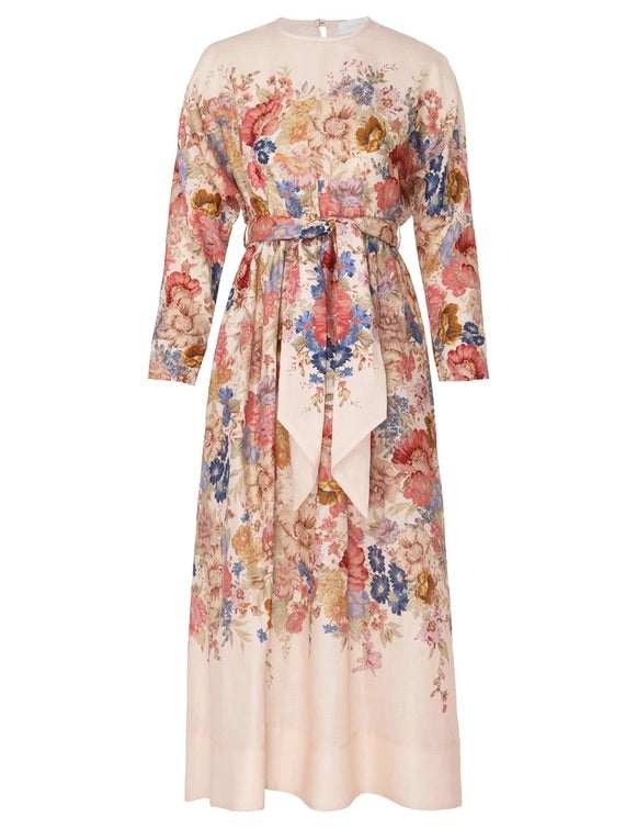 Zimmermann August Tie Waist Midi Dress photo 2