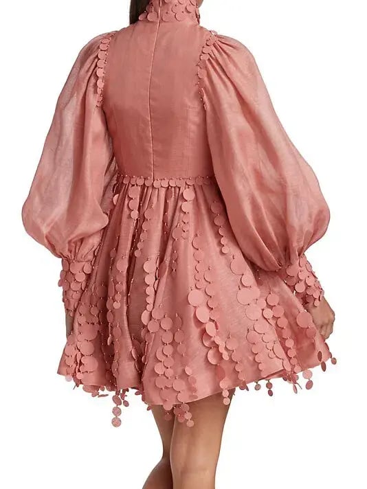 Zimmermann Concert Disc Mini Dress Pink Size 1 / Au 10 photo 3