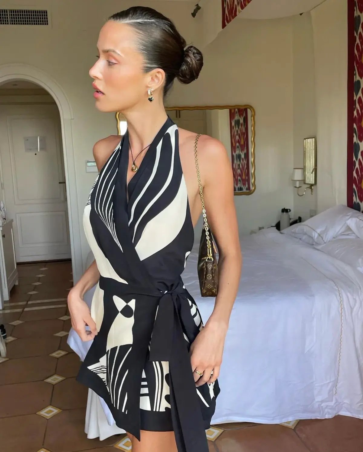SIR THE LABEL REALISME WRAP HALTER MINI DRESS. SIZE 1 / AU 6-8 photo 12