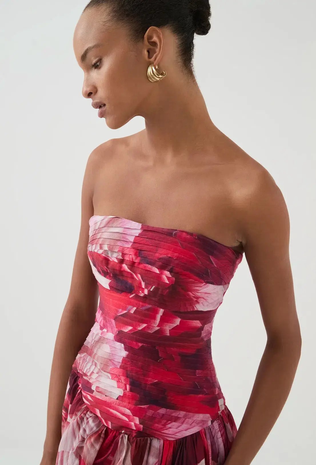 Aje Flora Maxi Gown Prismatic Floral Red Size S / AU 8 photo 2