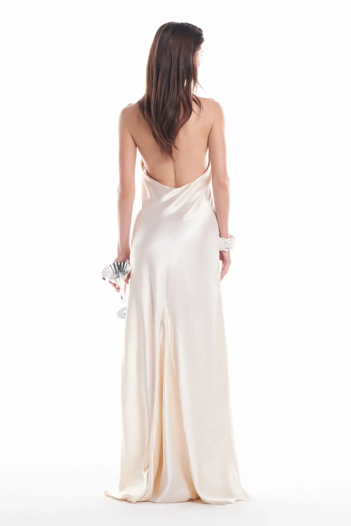 DATT Cravate Gown Cream Size 8 photo 4
