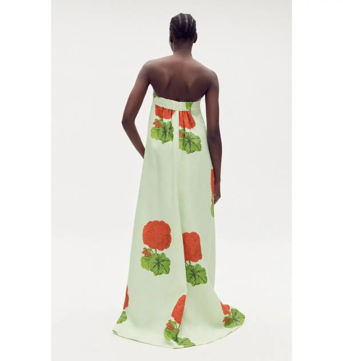 Oroton Posie Geranium Print Gown Sea Spray Size AU 12 photo 3