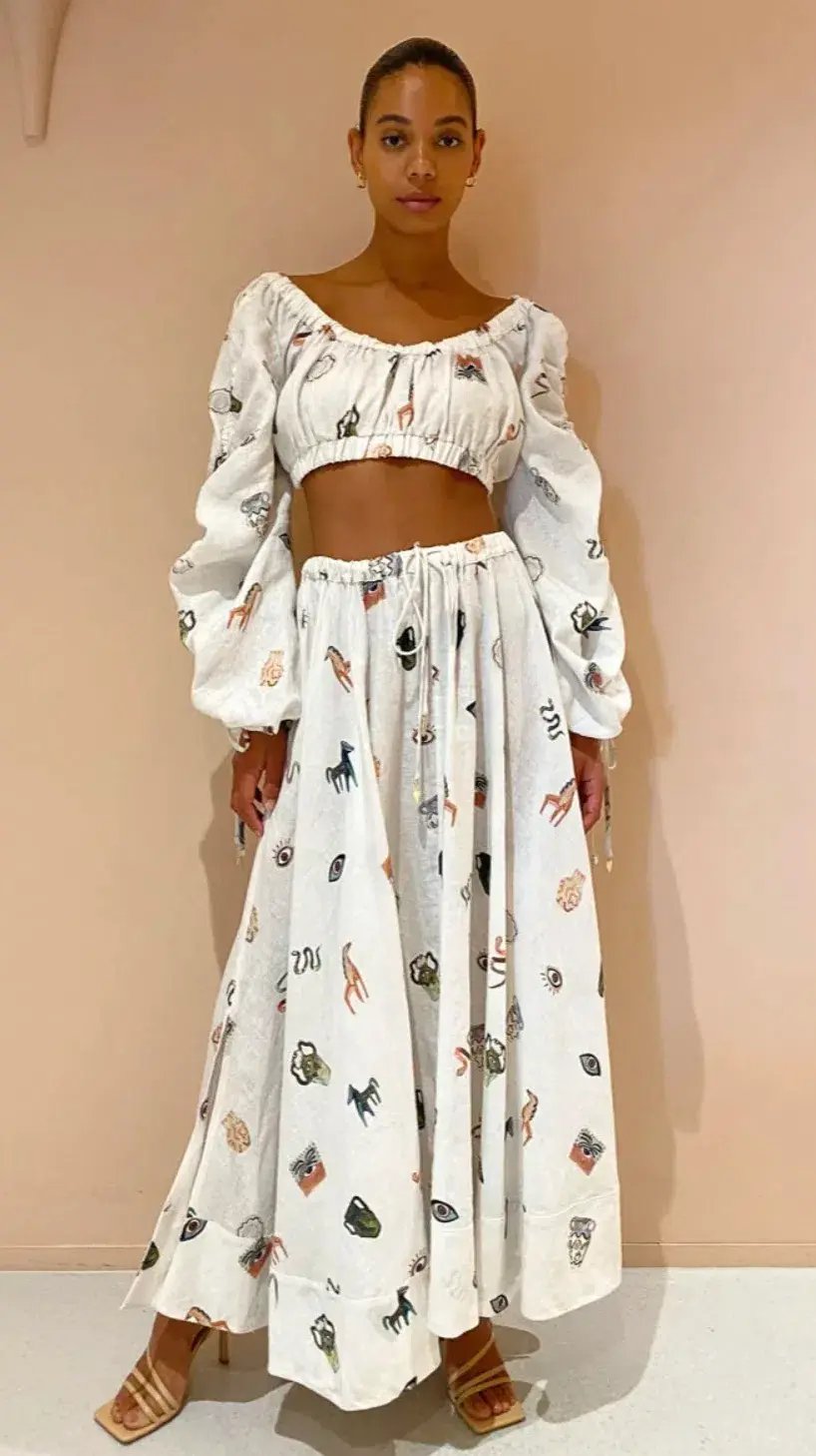 Alemais Hera Top & Skirt Set Print Size 14 photo 2