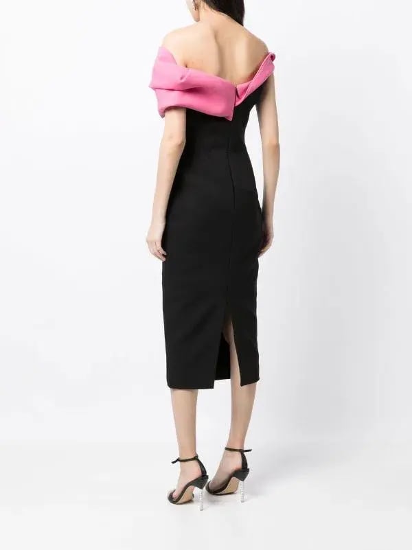Rachel Gilbert Matteo Sleeveless Dress Pink/Black Size 0 / AU 6 photo 3