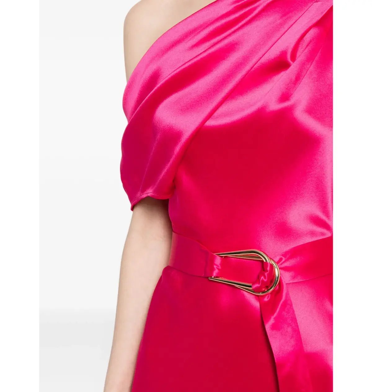 Acler Ellison Off Shoulder Dress Fuchsia Pink Size AU 10 photo 2