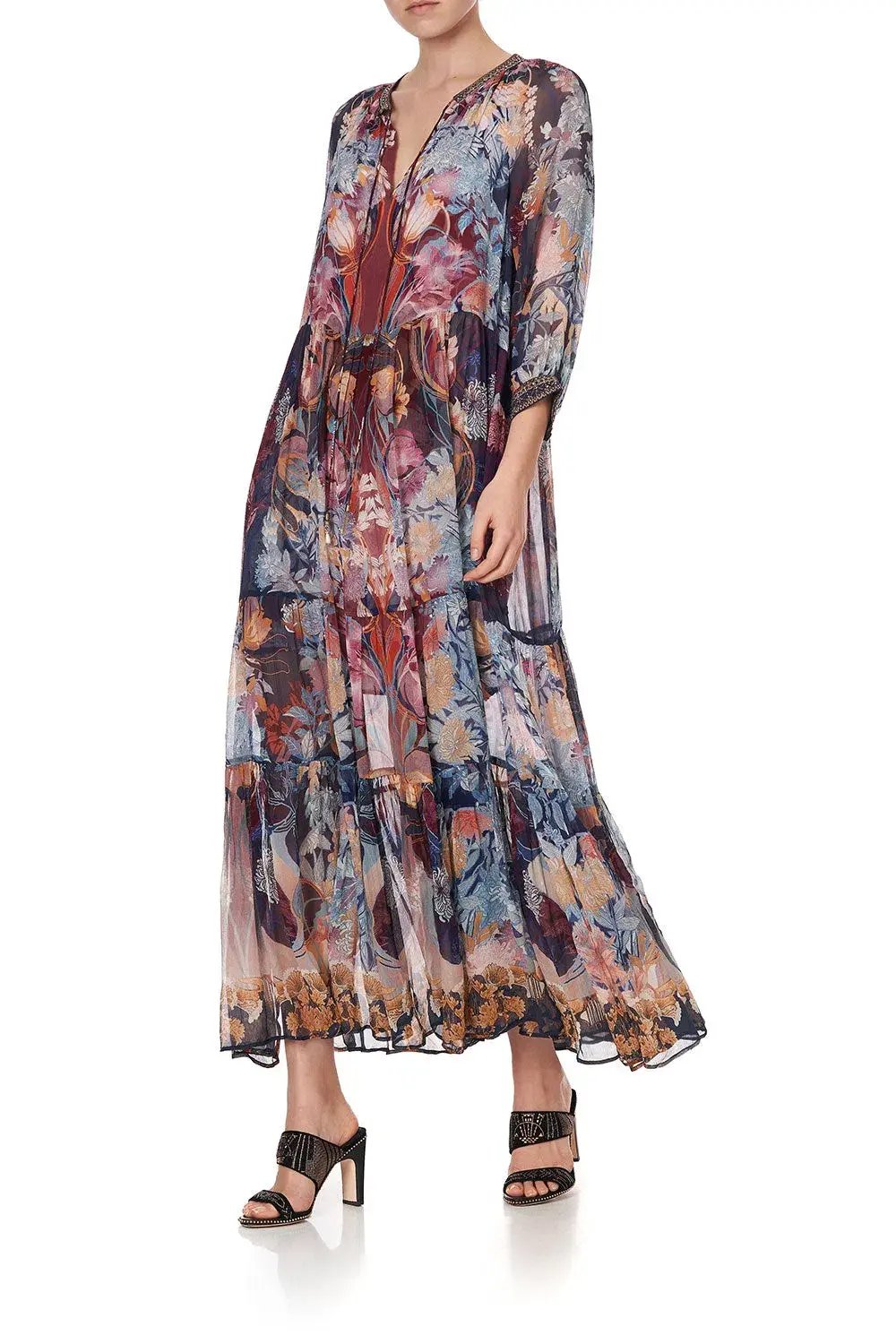 Camilla Nouveau Nights Long Gathered Panel Dress Size XXL photo 2