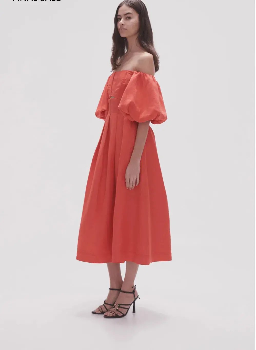 Aje Eugenie Midi Red Dress Size 8 photo 3