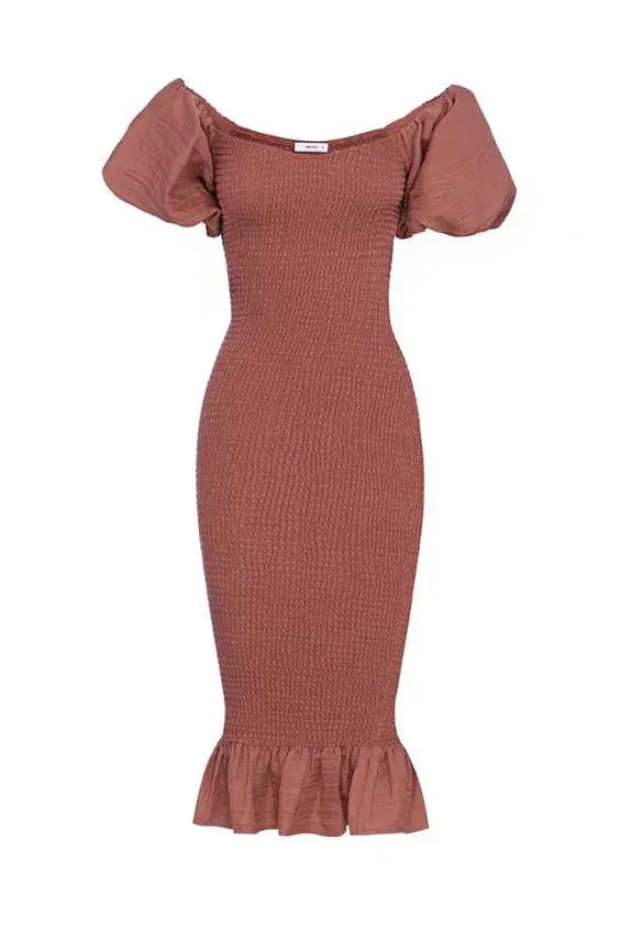 Sheike Betsy Shirred Dress Pink Size 10 photo 2