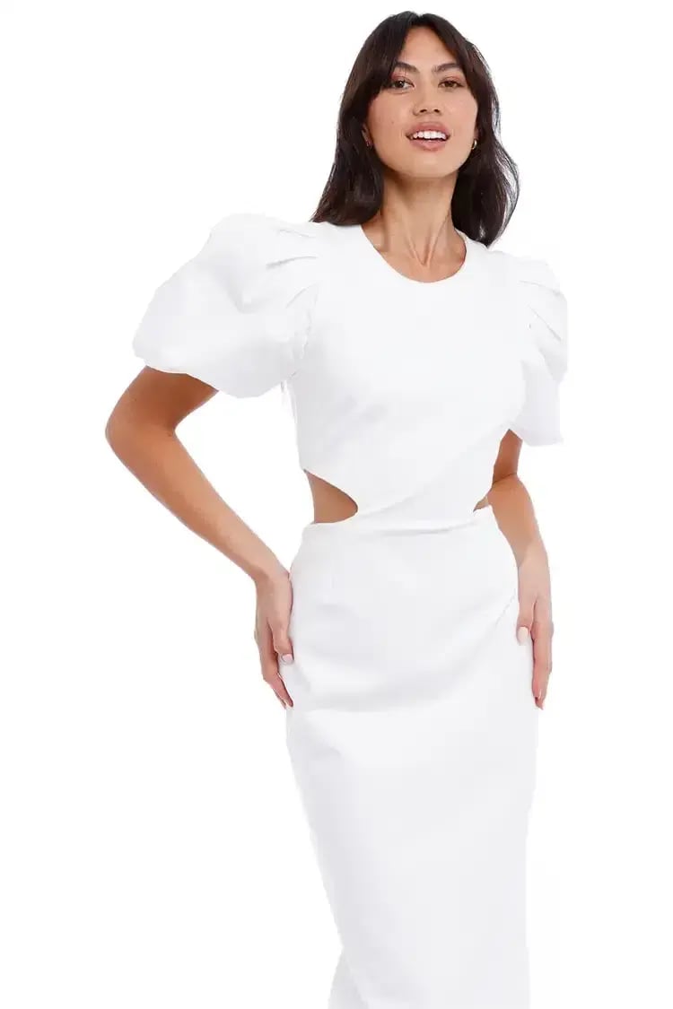Elliatt Suffage Dress White Size 12 photo 2