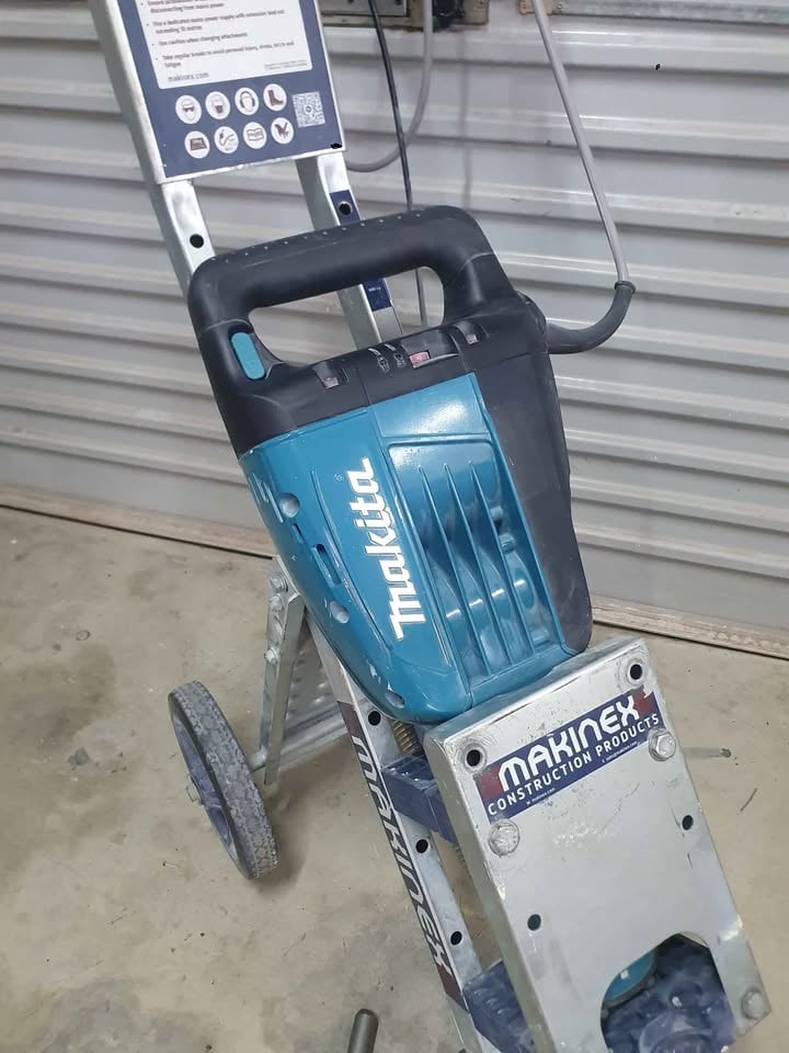 Jackhammer trolley hire tile removal photo 3