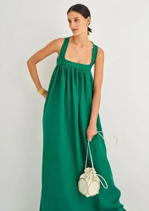 Oroton Strappy Sunset Dress Peppermint Green Size AU 6 photo 3