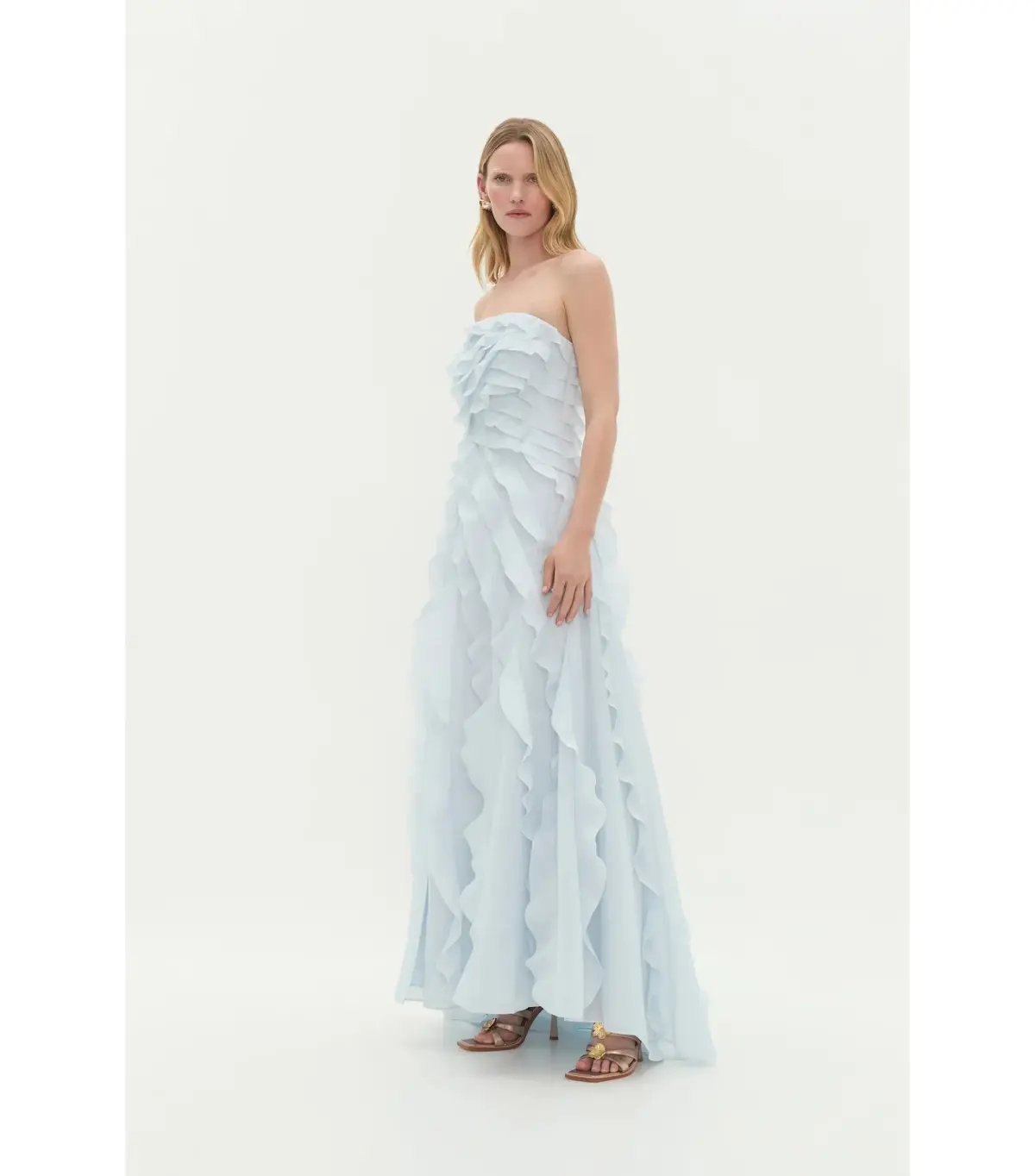 Aje Allairie Maxi Gown Pastel Blue Size AU 10 photo 3
