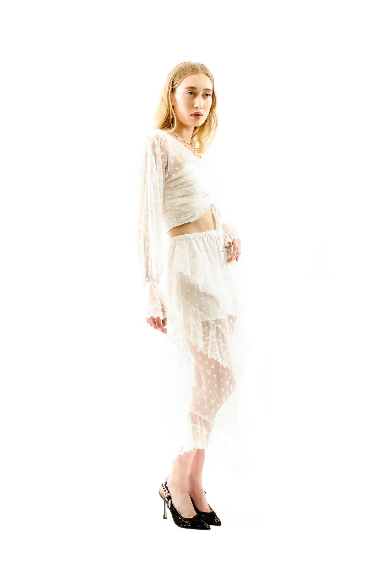 ALICE By Alice McCall Petra Crop Top White Size AU 12 photo 7