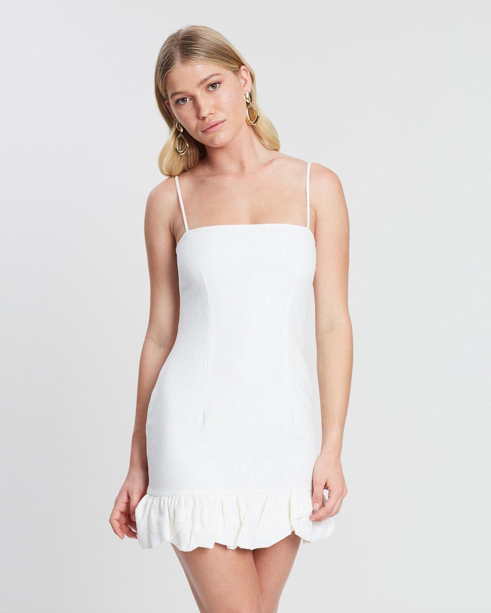 Bec and Bridge Natural Mini Dress in Chalk size 8 photo 3