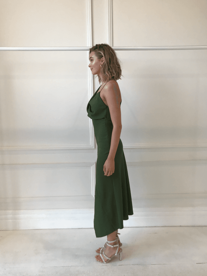 One Fell Swoop - Midi Muse Dress - Herb - Size 10 photo 4
