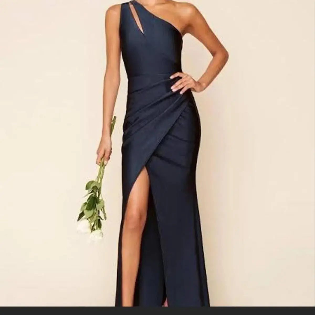 Sheike Matrix Maxi Gown Navy Size 14 photo 6