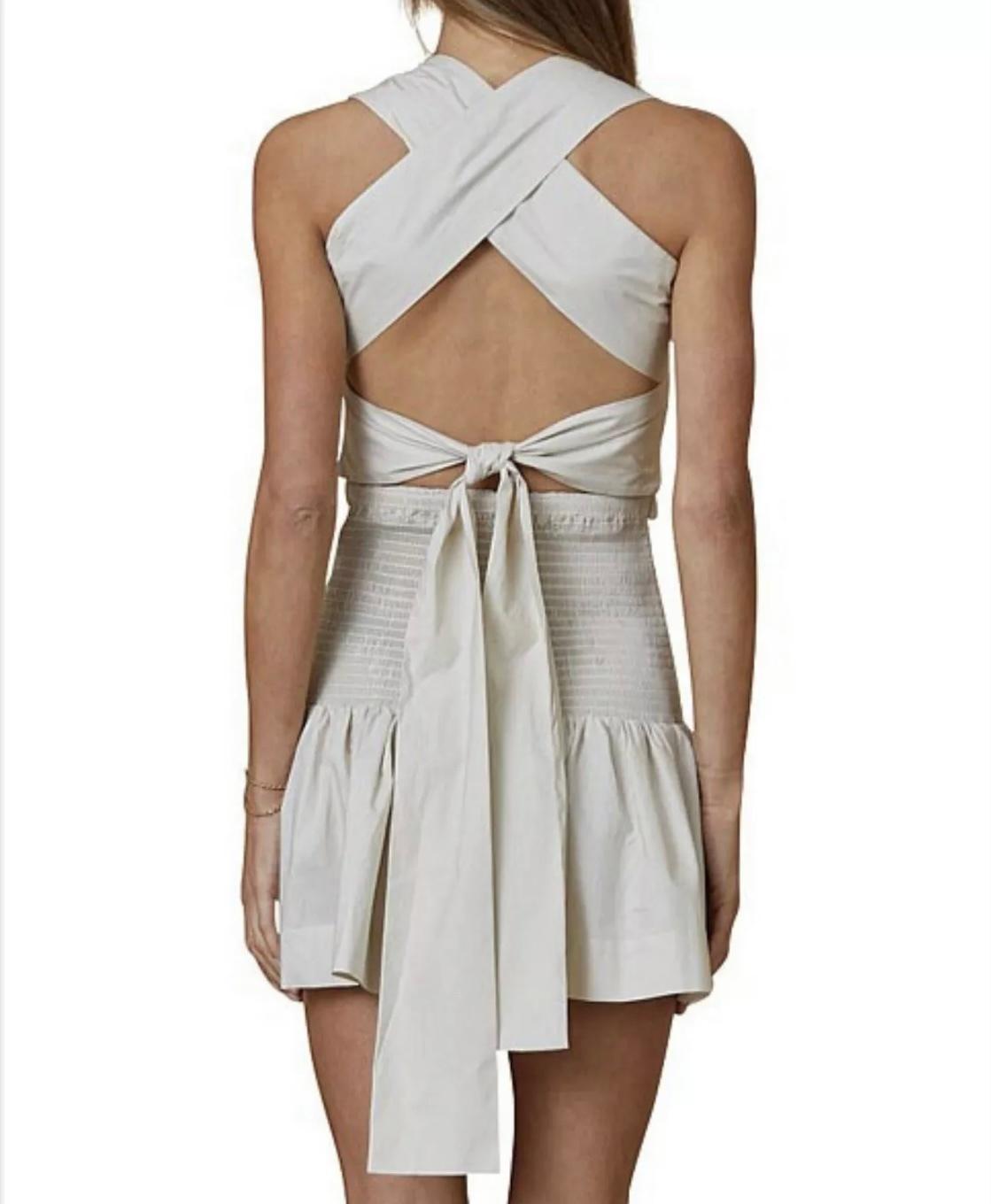 Bec & Bridge Minou Mini Dress Grey Size 8 photo 2
