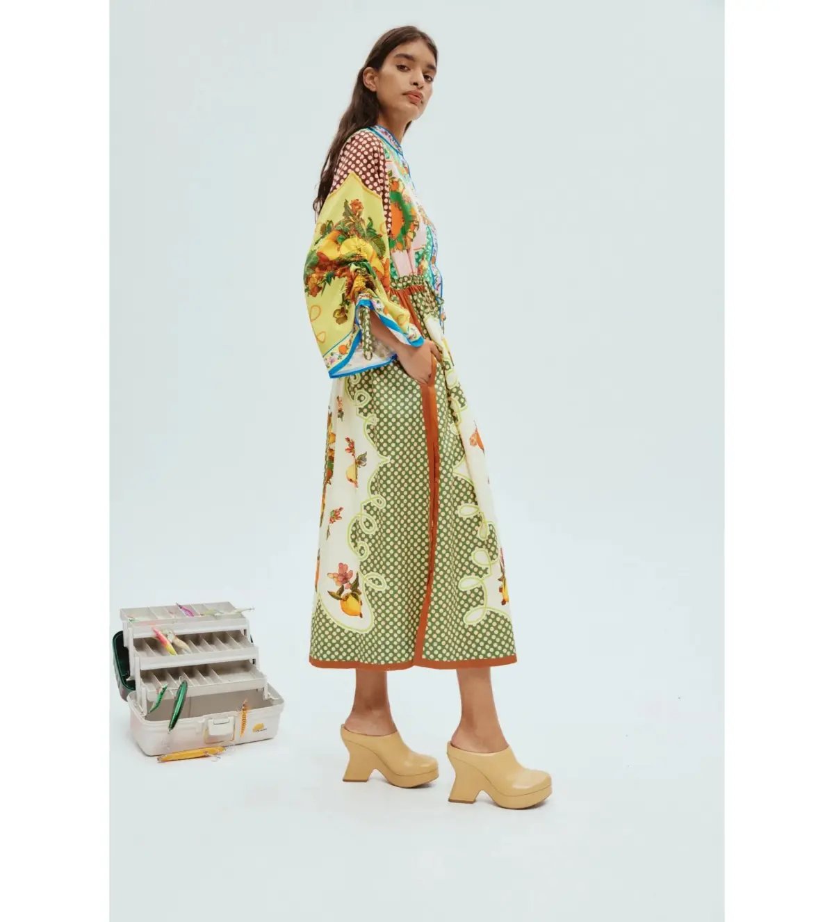 Alemais Lemonis Shirtdress Multi Print Size 16 photo 2