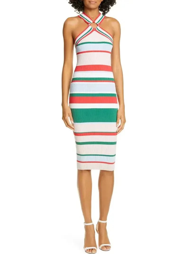 Ted Baker Lyndiaa Tutti Frutti Body Con Sweater Dress Multi Size 8 photo 2