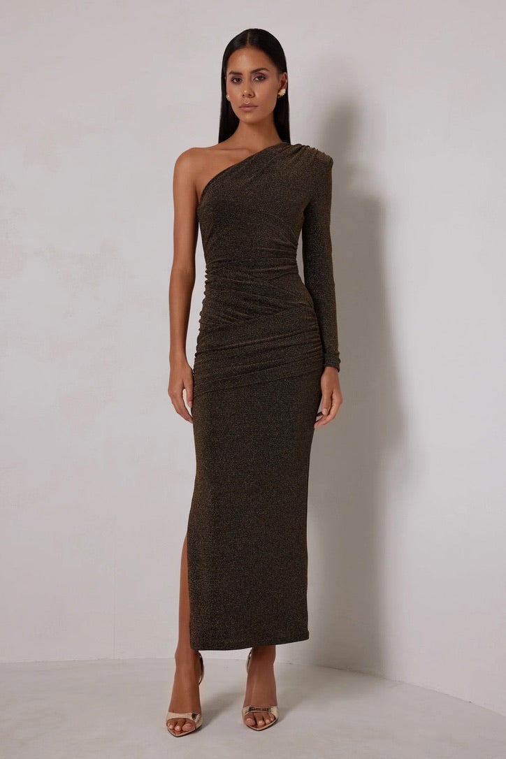 Elle Zeitoune Jane Dress - Black/Gold photo 2