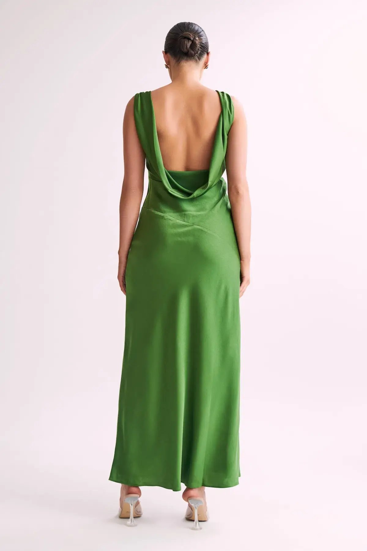 Meshki Nadia Satin Maxi Dress Green Size S / AU 8 photo 2