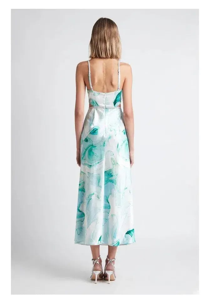 Sheike Aquatic Dress Print Size 8 photo 2